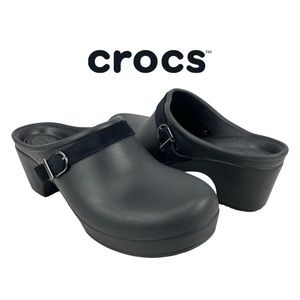 Crocs‎ |  Women's 9 | Black Sarah Slip-On Mule Clog Dual Comfort